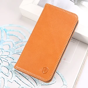 Чехол-бумажник SHIELDON для iPhone 5/5s/se【натуральная кожа; ID Holder【Card Слоты; kickstand【card holder】магнитная застежка - Цвет: Brown