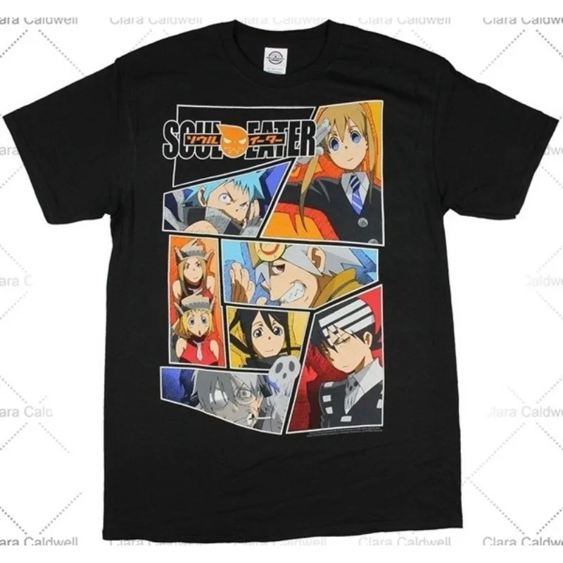

Men's Harajuku Short Sleeves Summer t-shirts Soul Eater- Character Panels Short Sleeve T-Shirt