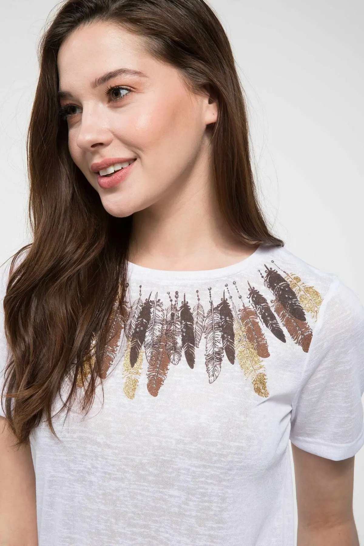 Женские повседневные трикотажные футболки DeFacto летние однотонные хлопковые