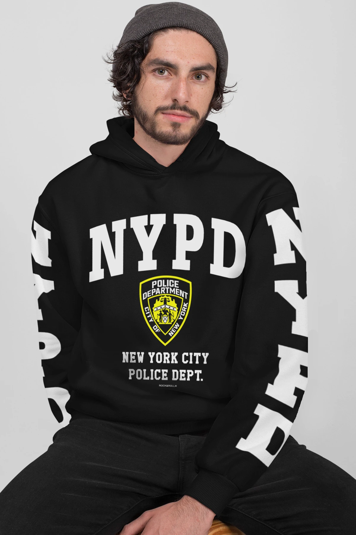 

Футболка NYPD Мужская/женская с принтом, свободная рубашка с капюшоном, с рисунком полиции Нью-Йорка, летняя одежда оверсайз, на все сезоны