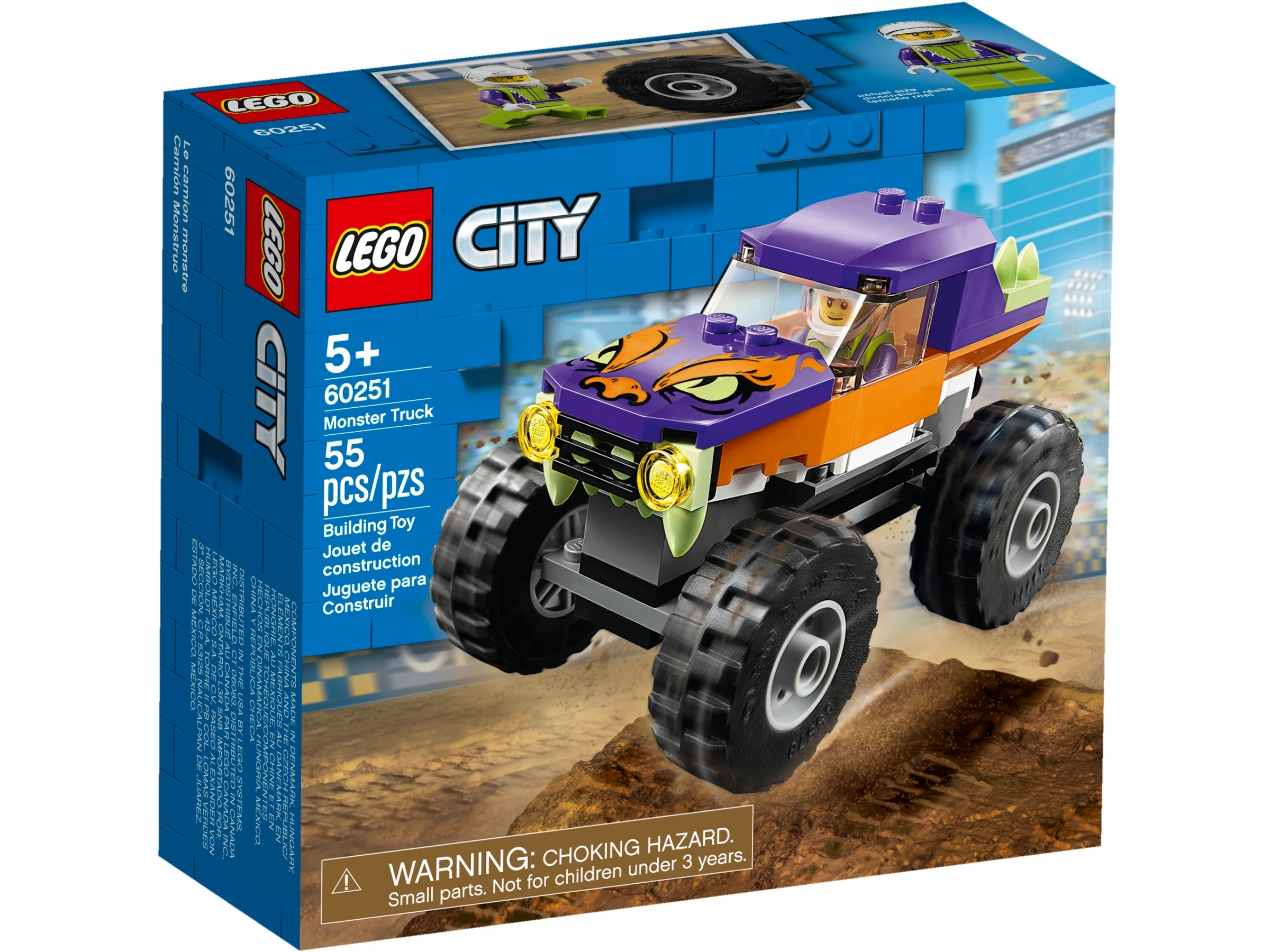 Игровой Набор LEGO City Monster Truck 60251 строительные наборы для детей 55 шт.