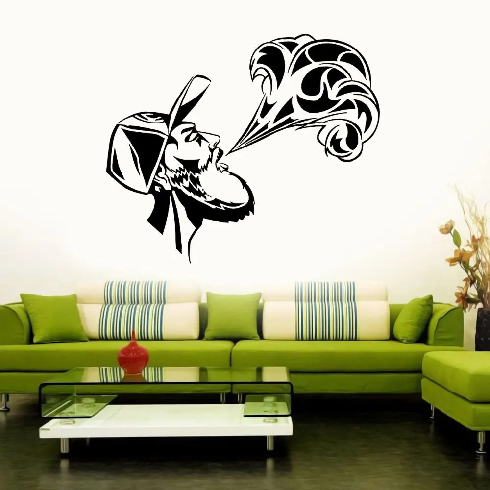 

Puff Man Vape Silhouette Wall Decal Vinyl Sticker Vape Store And Home Decoration Removable A003208