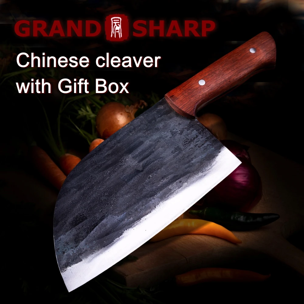 Ручной Кованый нож шеф повара инструменты для барбекю кухонные ножи из