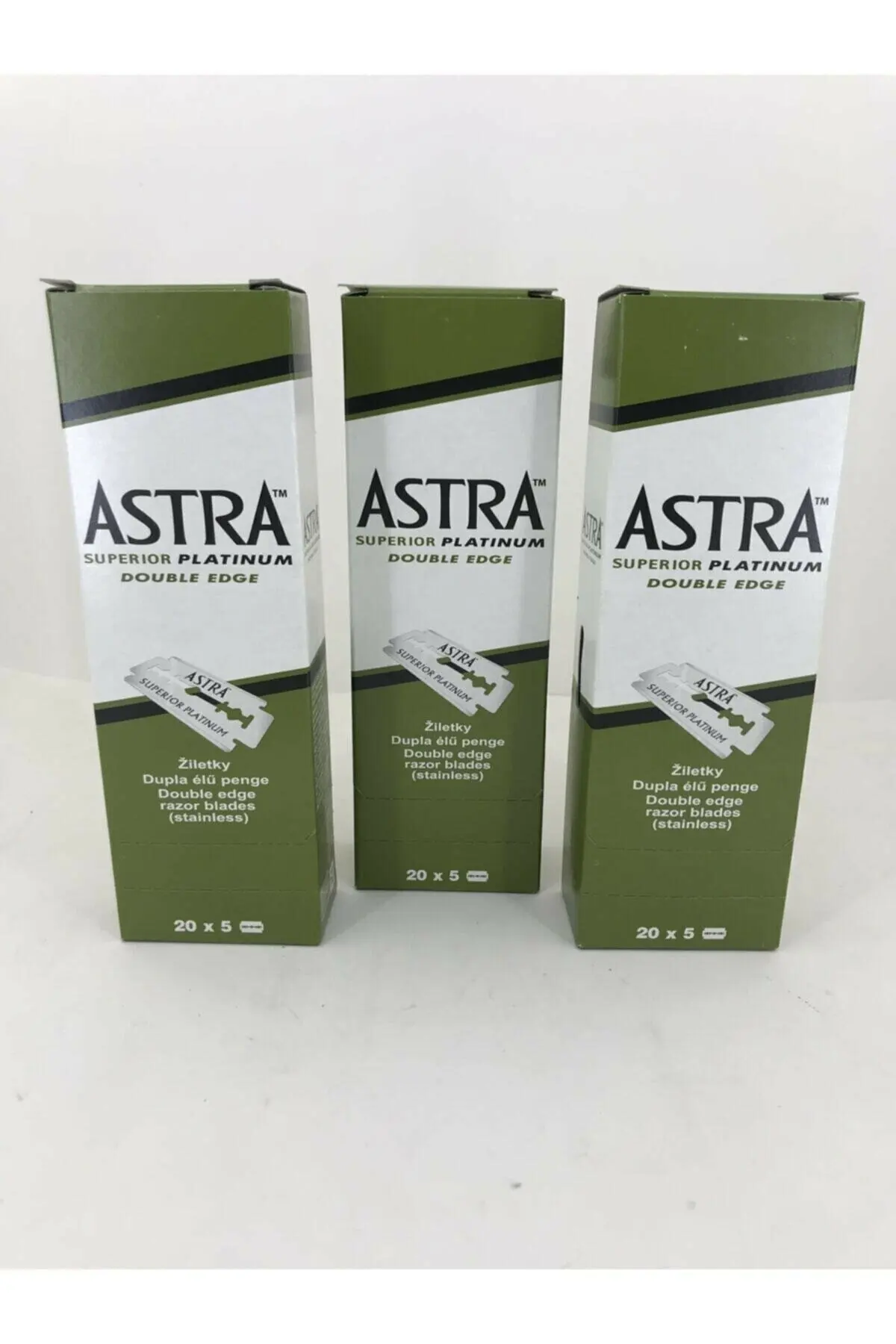 Astra Superior Platinum Leaf Razor X 3 Packs FOR AWESOME SMOOTH SKIN  FREE SHİPPİNG