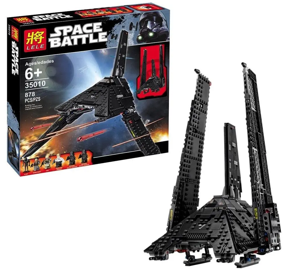 Designer Lele Space Battle Imperial шаттл 878 items (no.35010) | Interconnecting Blocks