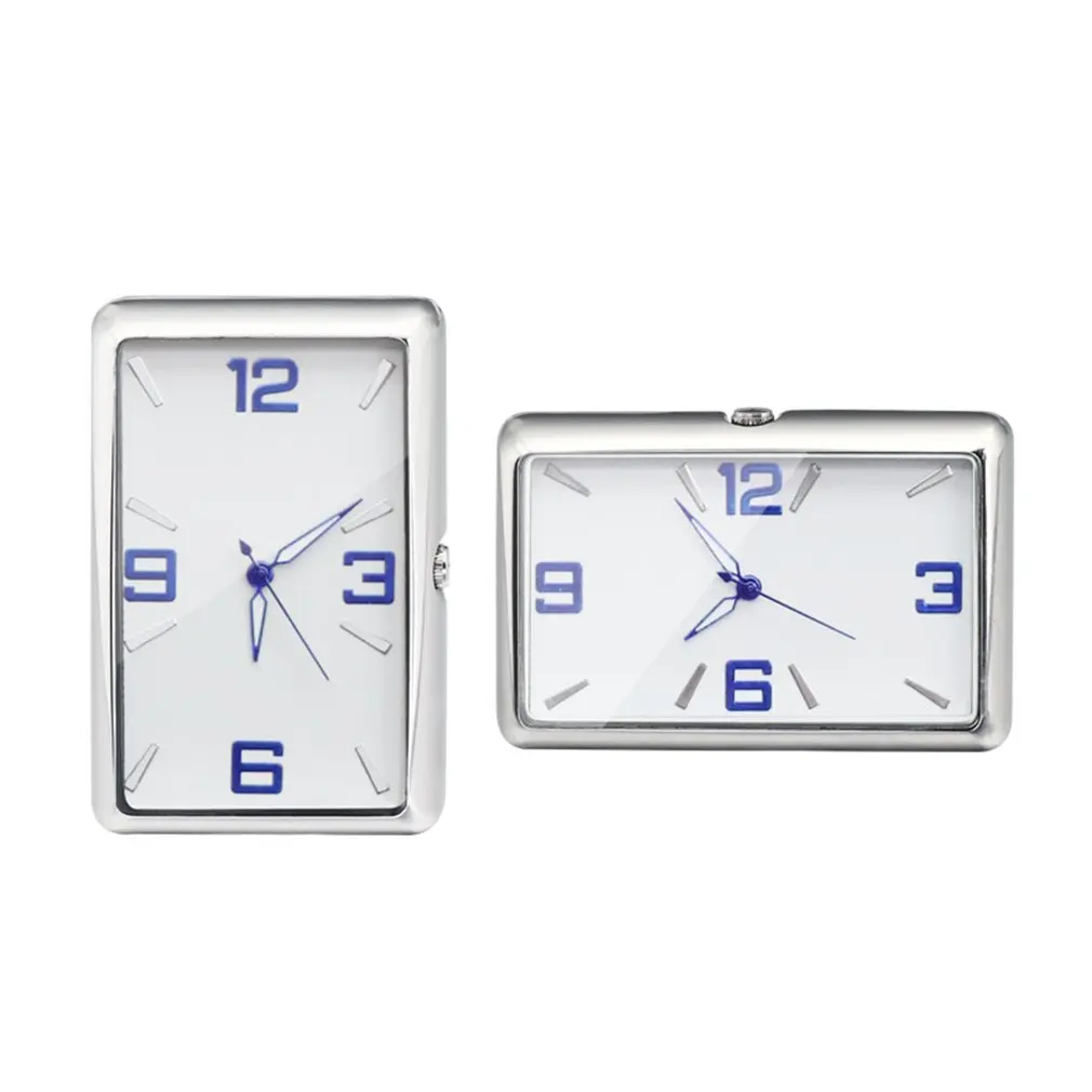 Двусторонняя наклейка украшение для автомобиля кварцевые часы на клейкой основе