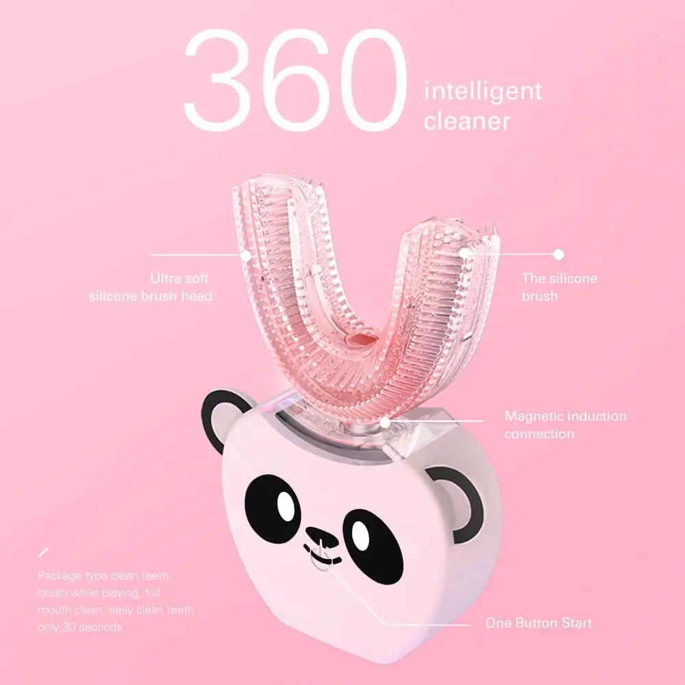 Детская электрическая зубная щетка Smart U 360 градусов звуковая с музыкой