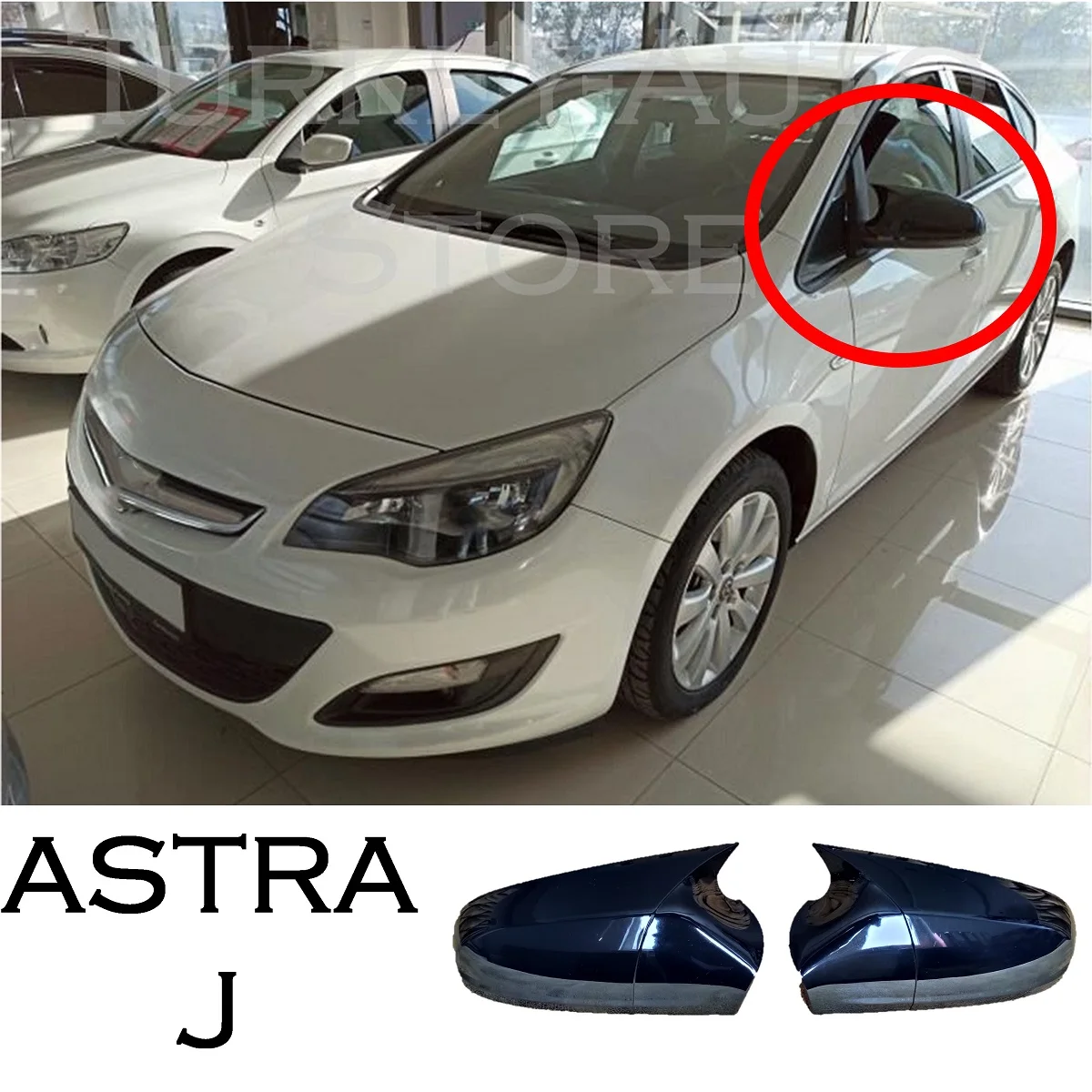 Чехол на зеркало летучая мышь для Astra J 2009-2015 автомобильные аксессуары Opel OPC GTC