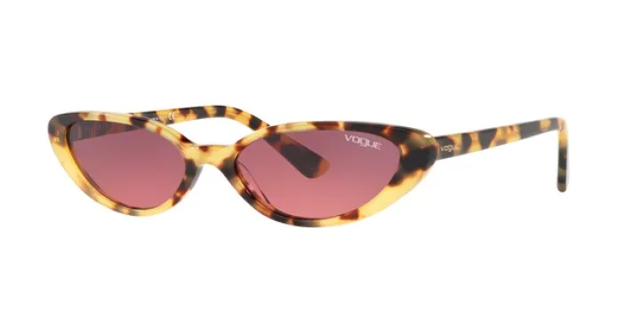 Vogue 5237 S 260520 52 Sunglasses, GİGİ HADİD Sunglasses, Brown Frame, Red Lens, High Quality Vision, %100 UV