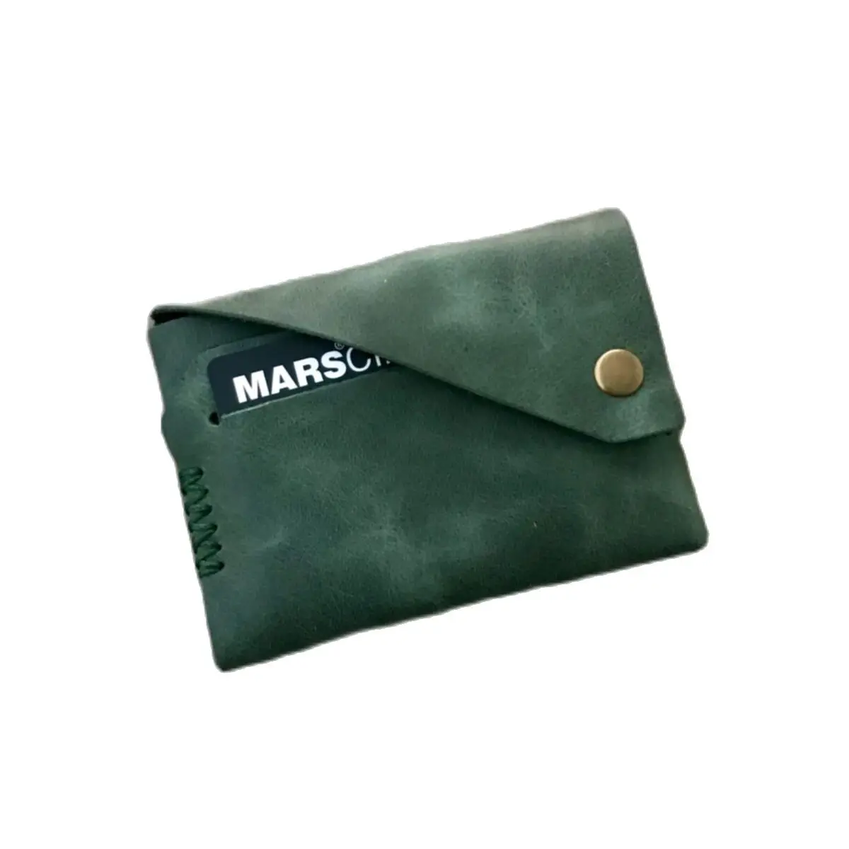 Бумажник из 100% натуральной кожи для кредитных карт повседневный маленький