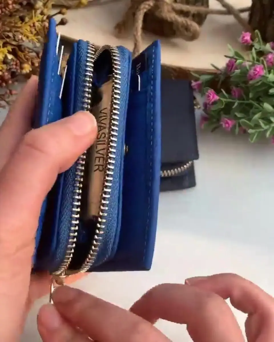 

Genuine Leather Guaranteed High Quality Zipper Women 'S Wallet