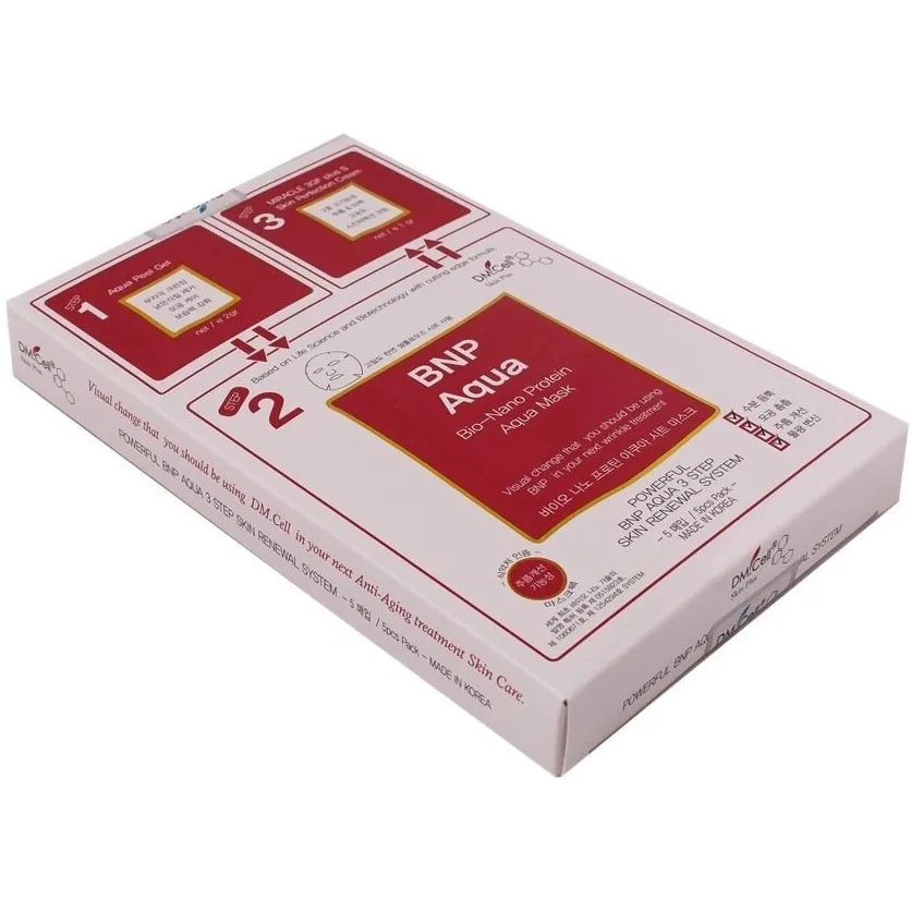 Биоцеллюлозные маски DM.Cell Аква маска BNP Aqua Bio Nano Protein Mask 5 шт|Средства для ухода и