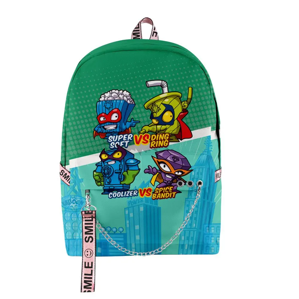 Weysfor New  Cartoon Game Super Zings Series Backpack Superzings Kids Bag Waterproof Plecak Daily Children School Bags Mochila