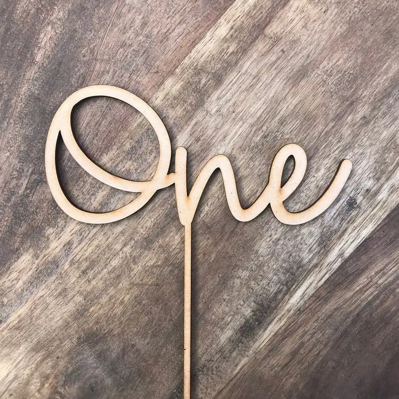 

One Cake Topper Birthday Party Newborn 1st first Birthday baby shower Kids Party One Anniversary cake topper Decorations Supplie