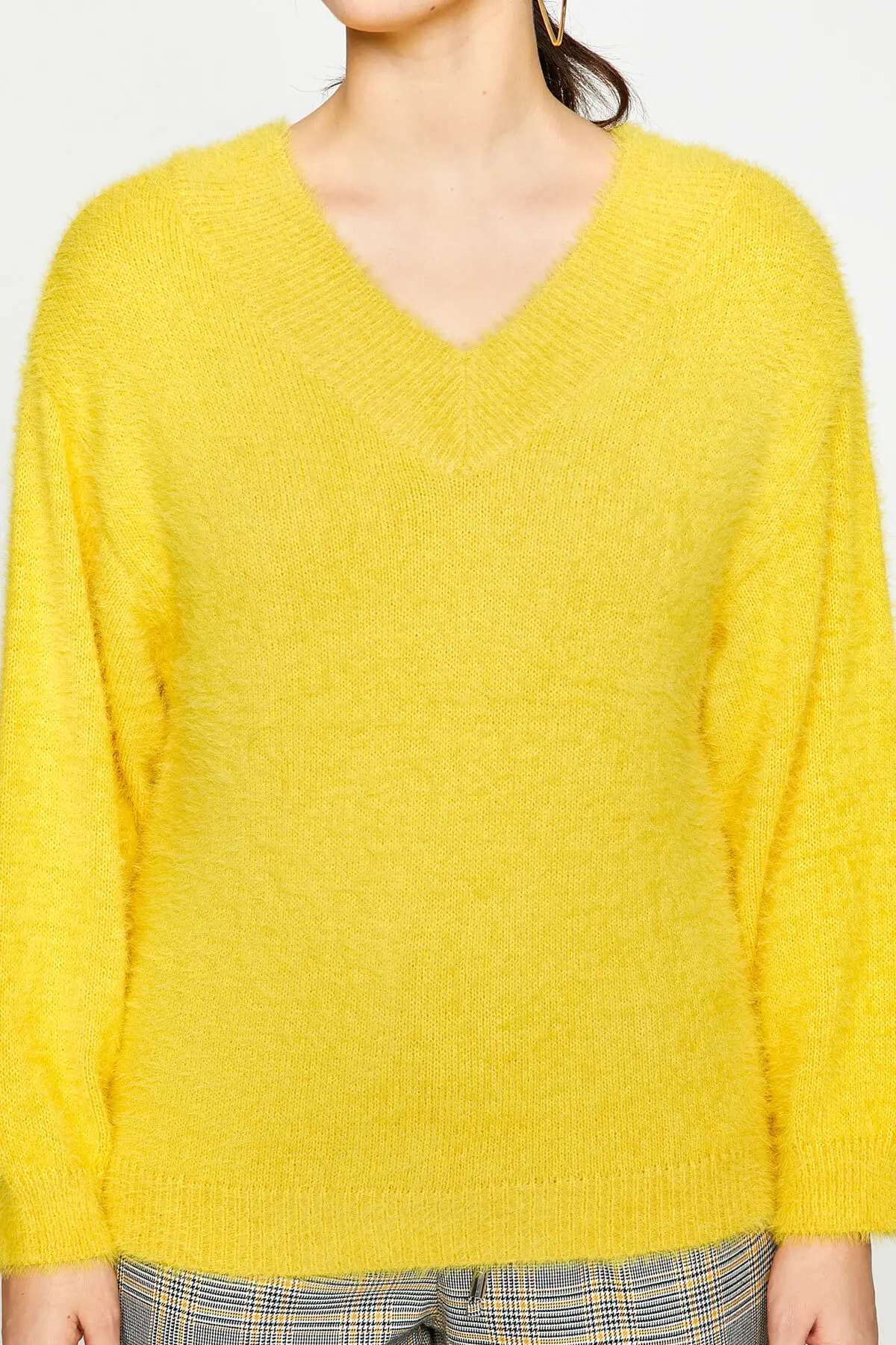 Женский желтый свитер Koton 8 KAK92885HT |