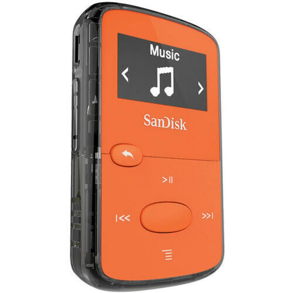 Новинка SanDisk Sansa Clip Jam 8 Гб оранжевый MP3-плеер FM-радио Музыкальный разъем USB MicroSD |