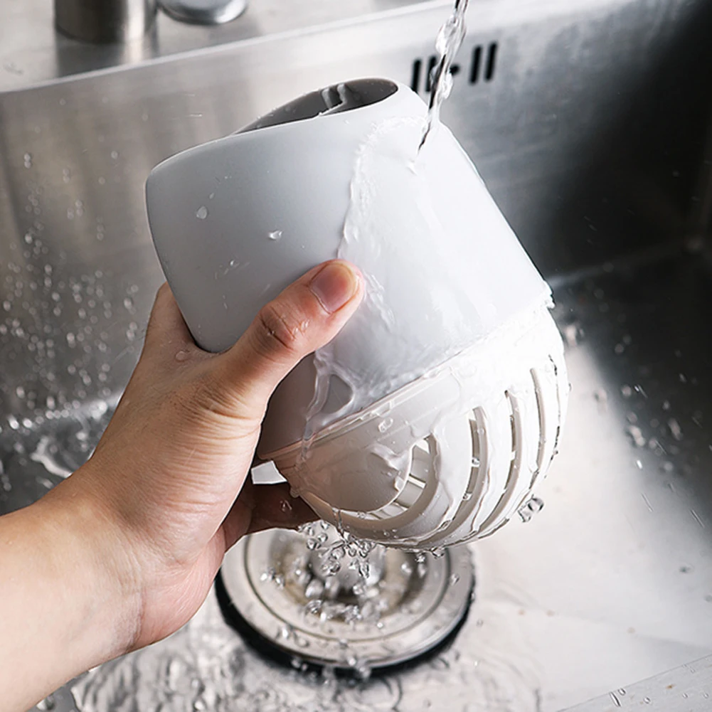 Современный краткое для хранения кухонной посуды очистки стойку Слива держатель