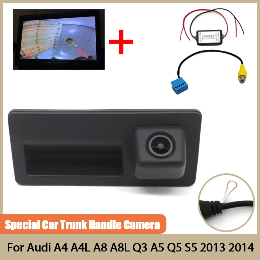 

CCD Car Backup Parking Rear View Reverse HD Camera Waterproof high quality For Audi A4 A4L A8 A8L Q3 A5 Q5 S5 2013 2014