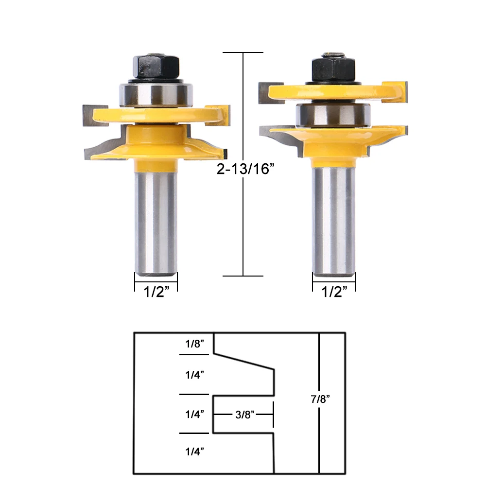 Новинка фреза с хвостовиком из карбидного сплава 2 шт./компл. 1/2 дюйма рельсовая