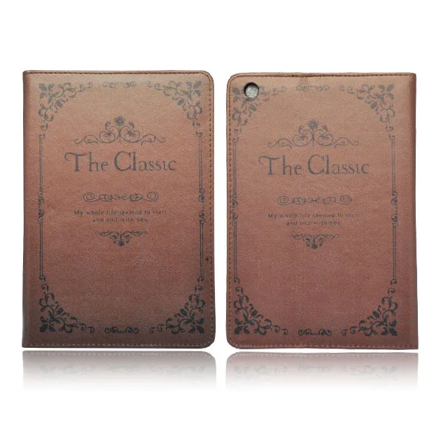 Top Quality Back Cover Case For ipad mini Luxury Fashion New Classic Book Style Continental Pattern 7.9" PU leather Stand Covers