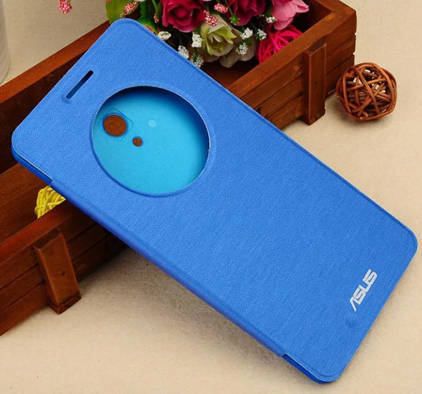 Free Screen Protector+View Window Flip Leather Back Cover Case Battery Housing Case Cover For ASUS ZenFone 6 With Package