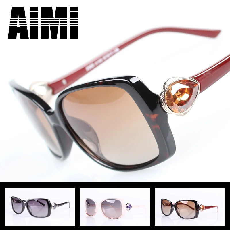 Oculos De Sol Masculino Freeshipping Adult Oval 100PCS Sale 2015 New Style Aimi Brand 2302  Women's Polarized Sunglasses Series