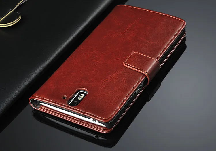 2014 New arrival! With Stand Holder Luxury flip leather case For Oneplus one/One plus one+Card Slot Free shipping