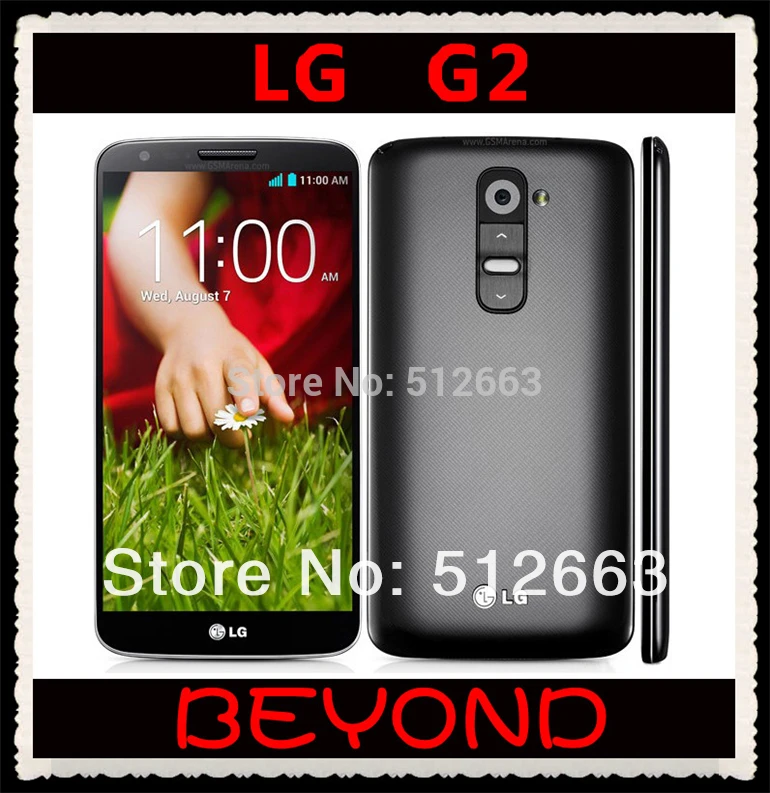 LG G2 D802 32GB Original Unlocked GSM 3G&4G Android Quad-core RAM 2GB 5.2" 13MP WIFI GPS Mobile Phone dropshipping