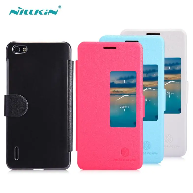 NILLKIN Huawei Honor 6 Leather Case Fresh Series Flip Case For Huawei Honor 6 Back Cover