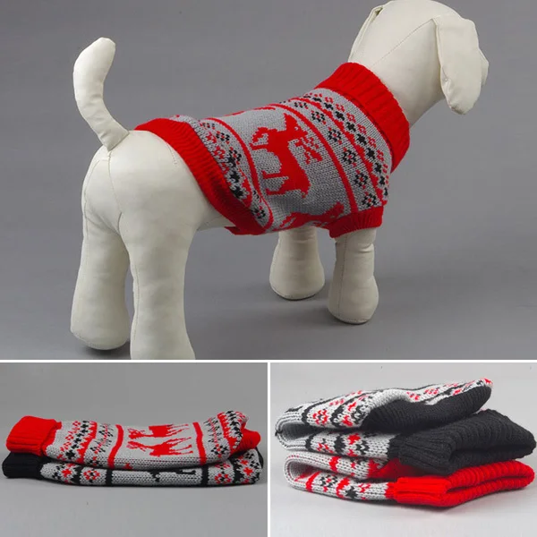 NewPet Dogs Cat Sweater Knit Coat Winter Warm Outwear Apparel Clothes
