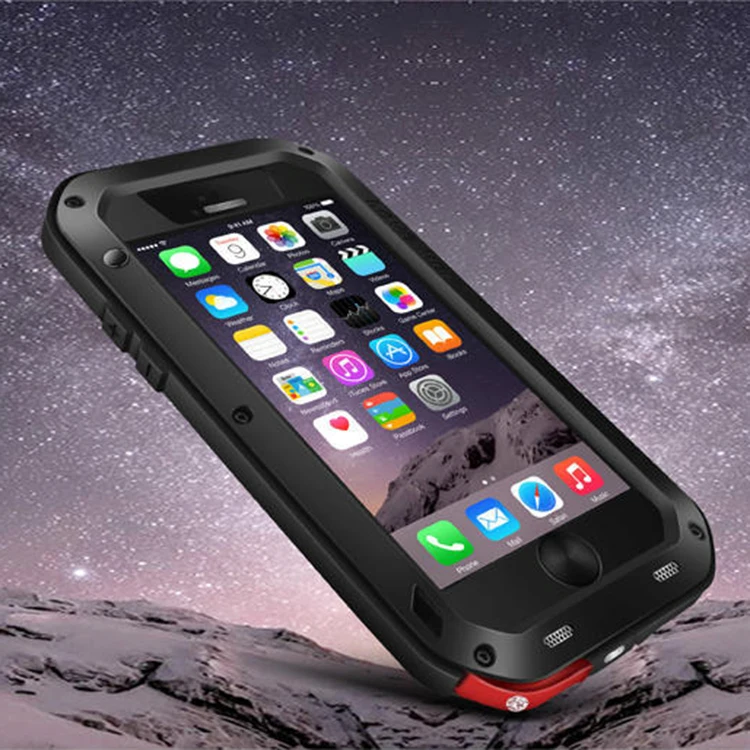 Genuine Original Love Mei Extreme Powerful Life Waterproof Metal case for iphone 6 6S 4.7 inch +Gorilla Glass