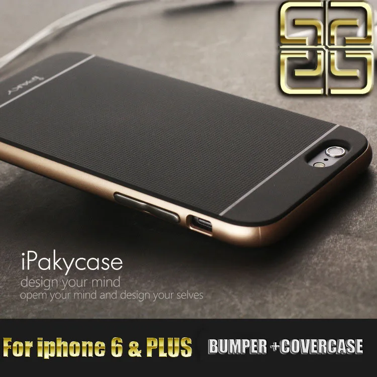 Case for  iphone6 6s Plus Armor luxury brand ipacky Dual Layer Hybrid silicone cover case for iphone 6 PLUS 4.7 5.5 inch cases