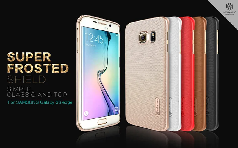 Nillkin Super Frosted Shield Cover Case For Samsung Galaxy S7 edge S6 Plus with 1pcs Screen film