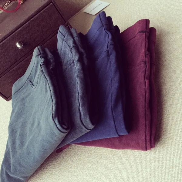 2015 New Fashion Ladies Casual Stretch Denim Jeans Leggings Jeggings Pencil Pants Thin Skinny Leggings Jeans Womens Clothing