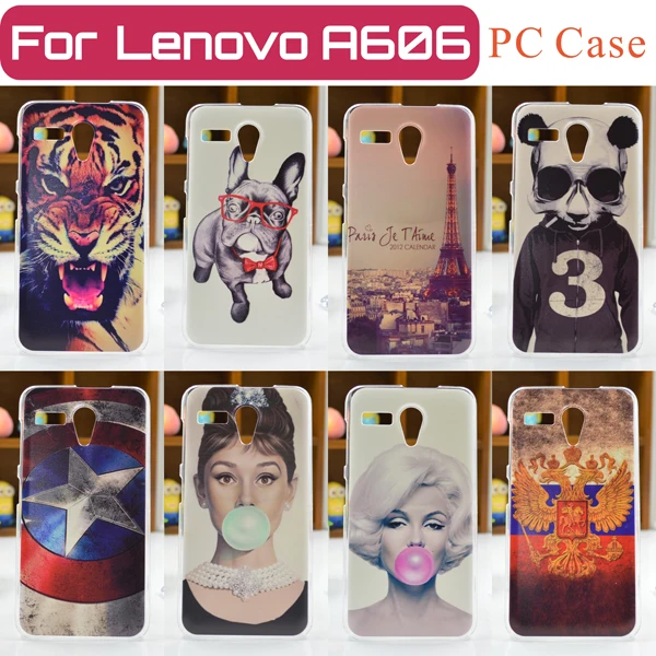 2015 NEW and HOT 16 Patterns Lenovo A606 Case Cover Lenovo A606 Case Free Shipping