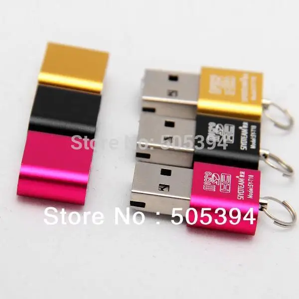 High Speed Mini USB 2.0 Micro SD TF T-Flash Memory Card Reader Adapter  FREE SHIPPING 3255