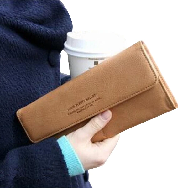 Drop shipping!New 2014 women's PU envelope clutch bag long leather Wallet Ladies designer Purse Checkbook Handbag HS-4-L6
