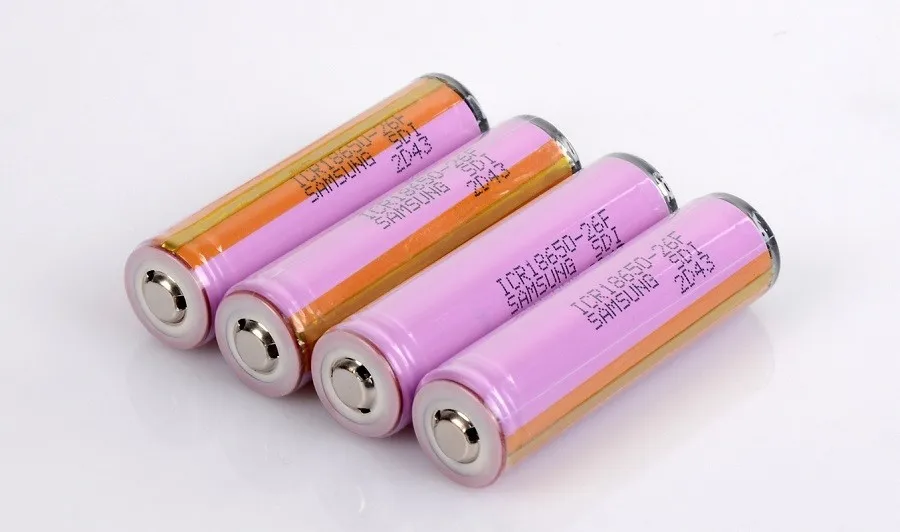 6PCS/lot Protected New Original Samsung 18650 ICR18650-26F 2600mAh Li-ion Battery with PCB Free Shipping