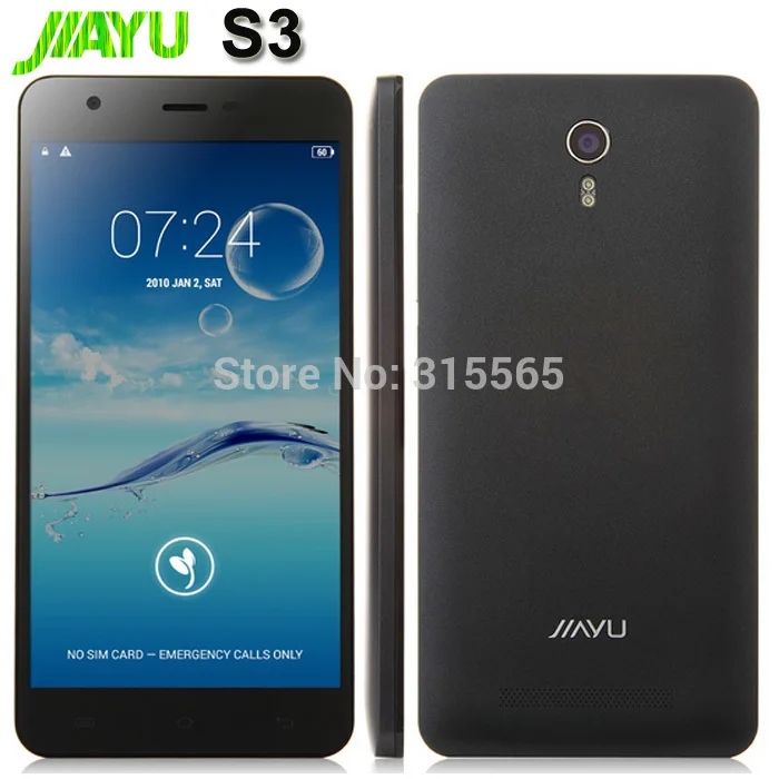 JIAYU S3 smartphone MTK6752 Qcta core 5,5"Gorilla Android 4.4 WCDMA 4G LTE dual sim Silicone case Gift Tempered Glass film GIFT