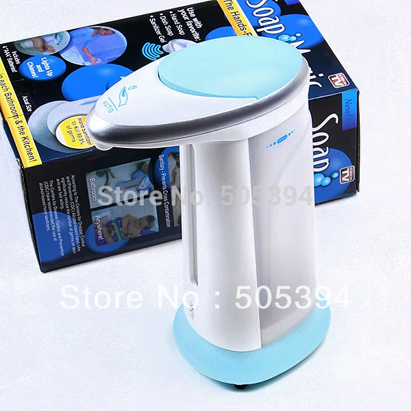 Free shipping SOAP MAGIC - The HANDS-FREE Soap Dispenser USE WITH YOUR FAVORITE#8438