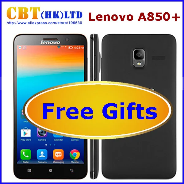 In Stock Original Lenovo A850 Plus A850+ 5.5 Inch QHD IPS MTK6592 Octa Core Android 4.2 Mobile Cell Phone 1GB RAM 4GB ROM