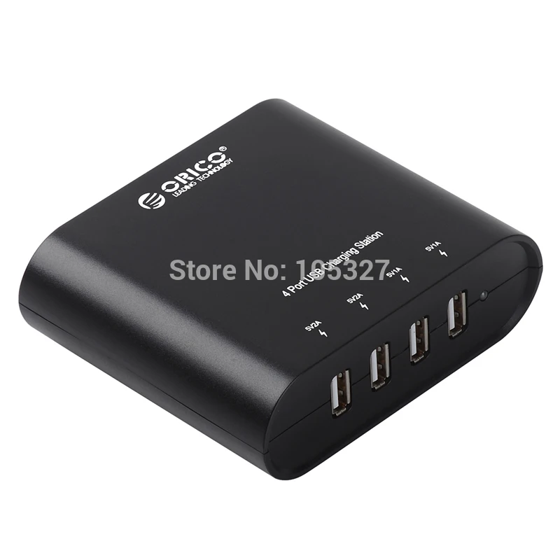 ORICO DCW-4U 4-Ports Wall USB Phone Charger 5V2.4A*4 6A30W Total Output - Black/White