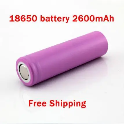 18650 3.7V 2600mAh Li-ion Battery rechargeable Battery For Flashlight Power Bank 
