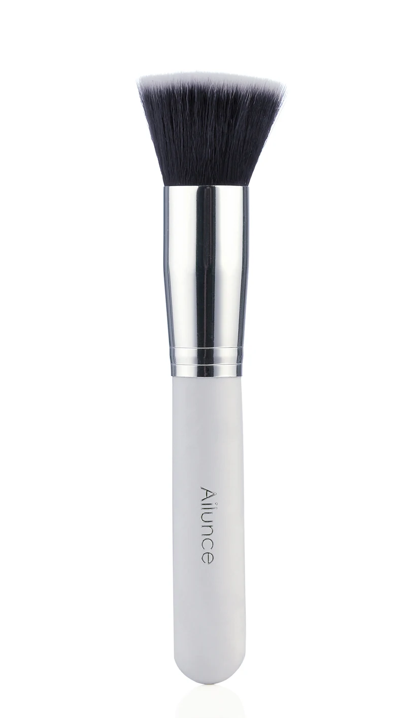 Brand New Professional white Flat Top Synthetic Kabuki Brush H1129B Fshow
