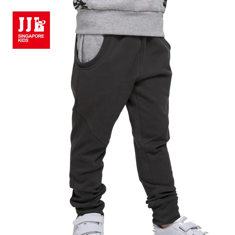 boys harem pants fashion korean style 100% cotton kids casual pants full length trendy elastic waist