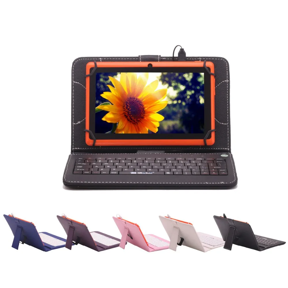 iRULU eXpro X1 7" Tablet PC 8GB ROM Android 4.4 Quad Core Tablet 1024*600HD Dual Cam Support Google Play WIFI W/Screen Protector