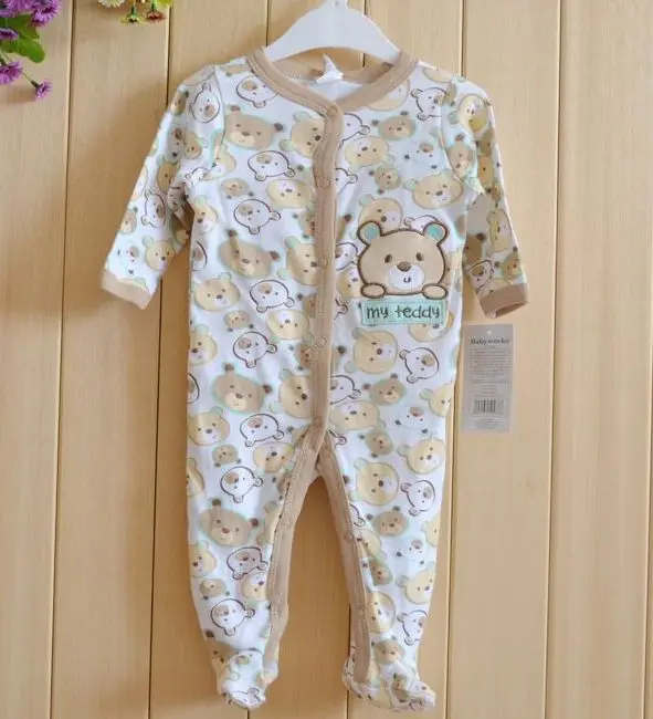 Hot selling  Hanging baby long leeve Snap Sleep N Play,Baby pajamas,Baby Romper Clothes