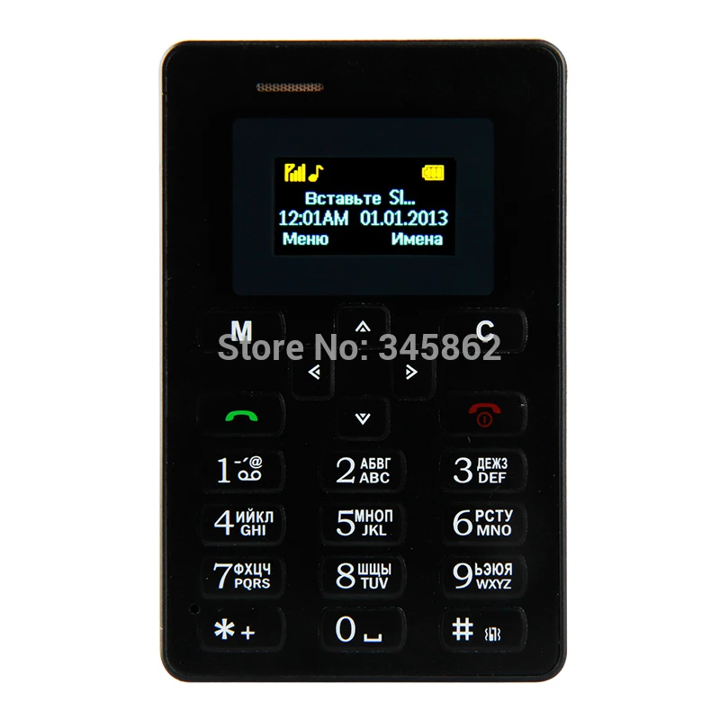 The Hottest Mini Phone AIEK M5 Color Screen With English/Russian/Arabic Keyboard PK AEKU M5 Cell pone Ultra Thin Mobile Phone